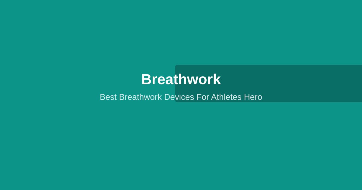 Athletes using breathwork devices for performance and recovery training