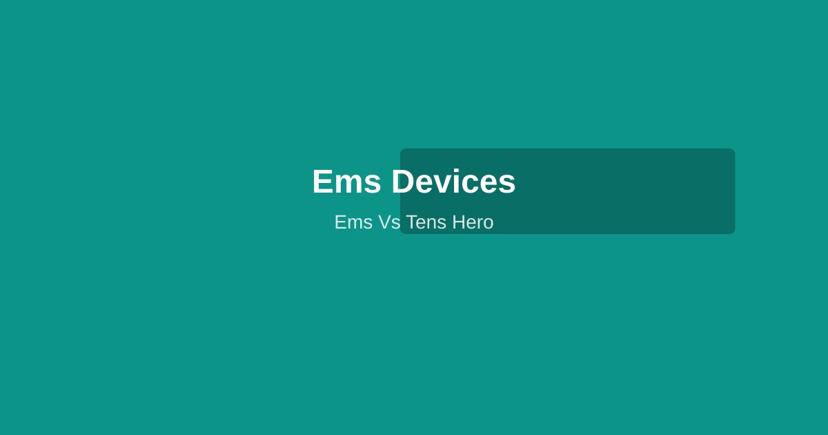 Side-by-side comparison of EMS electrode placement on a muscle versus TENS placement for pain management