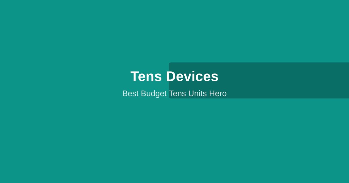 Budget TENS units under $60 including iReliev and TENS 7000 devices