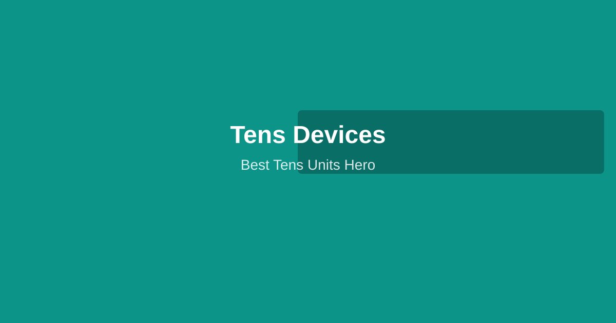 Selection of TENS units including wired and wireless options for pain management
