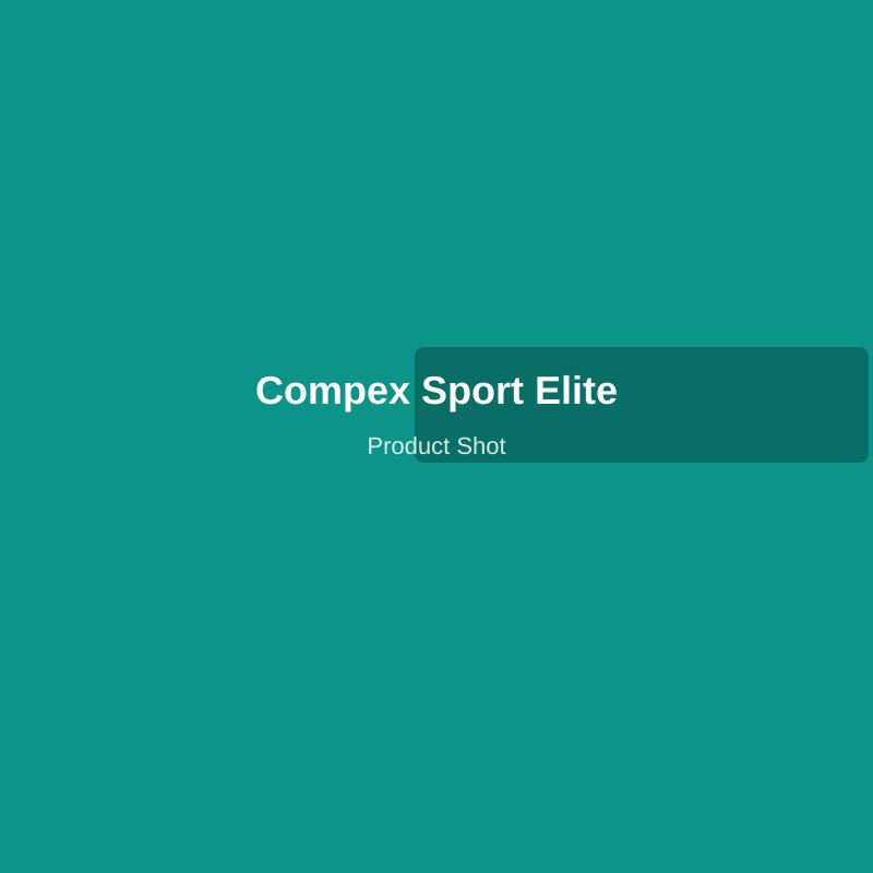 Compex Sport Elite 3.0 muscle stimulator in grey carbon finish