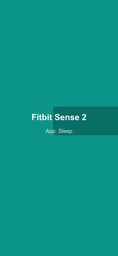 Fitbit app sleep detail showing stage breakdown and sleep score