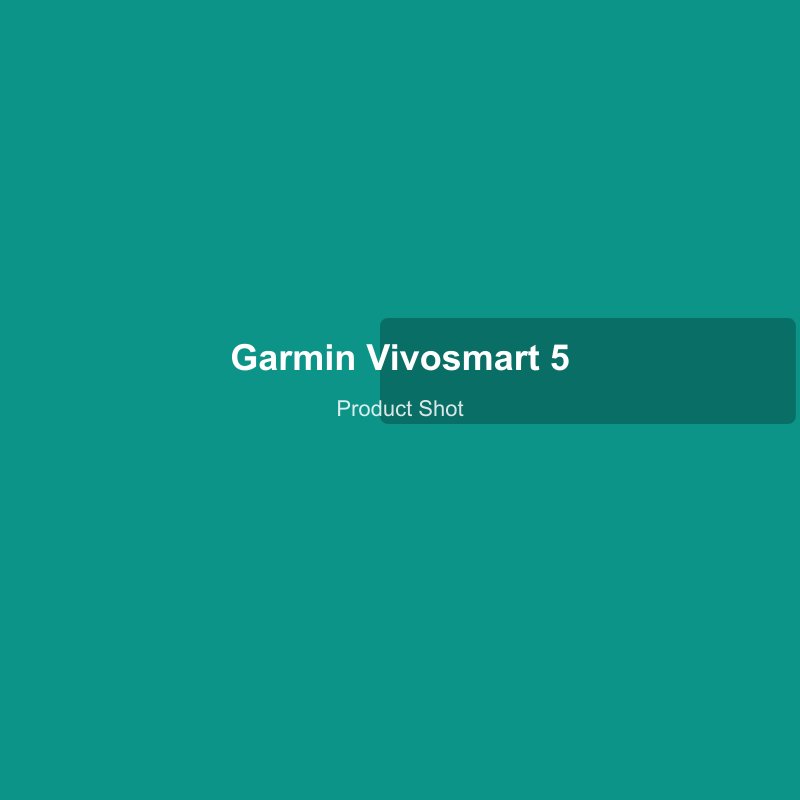 Garmin Vívosmart 5 in black, showing the AMOLED display with a sleep score on screen