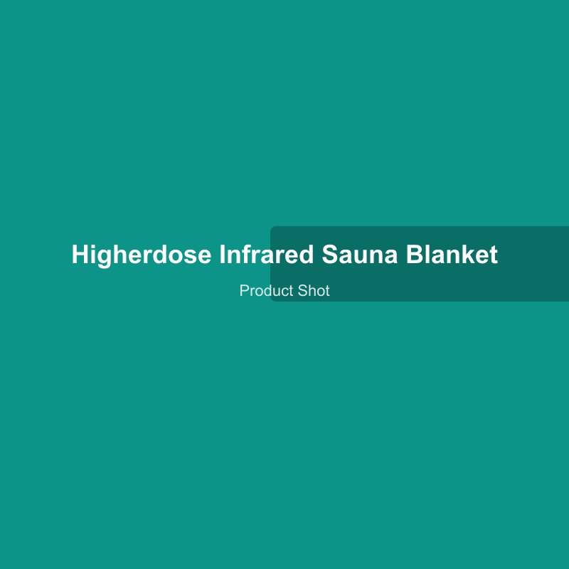 HigherDOSE Infrared Sauna Blanket laid out showing the interior layers