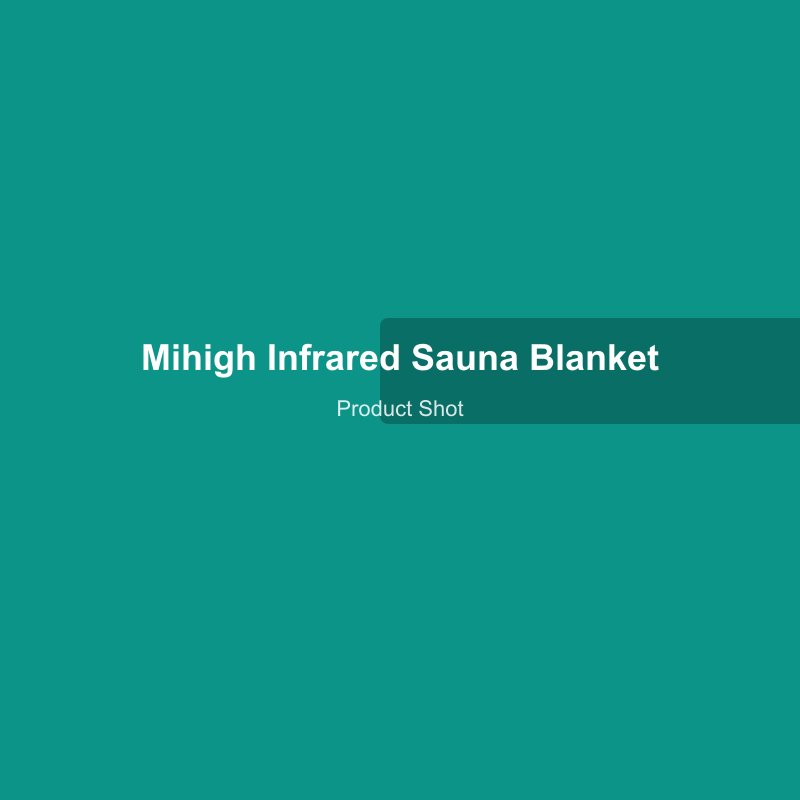 MiHIGH Infrared Sauna Blanket laid flat