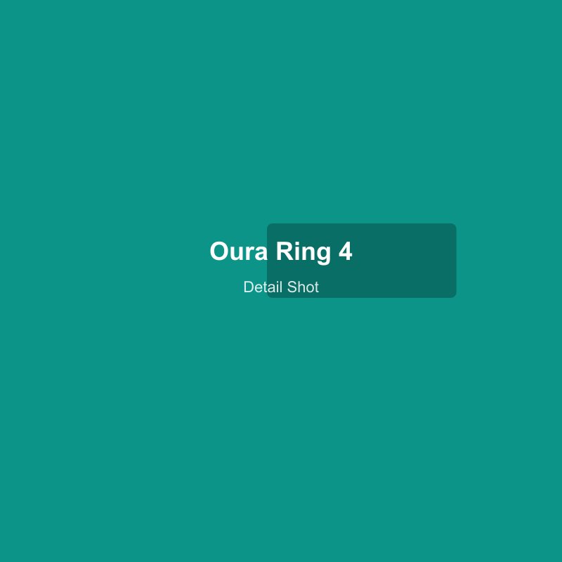 Oura Ring 4 sensor surface detail showing 18-channel array