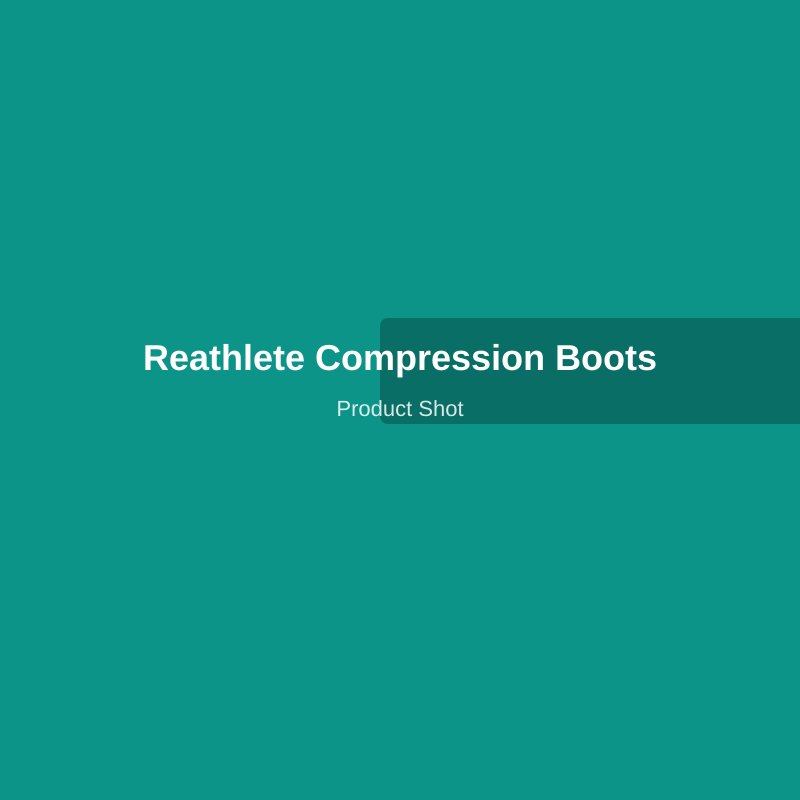 ReAthlete Air-C compression boot system showing the control unit and leg sleeves