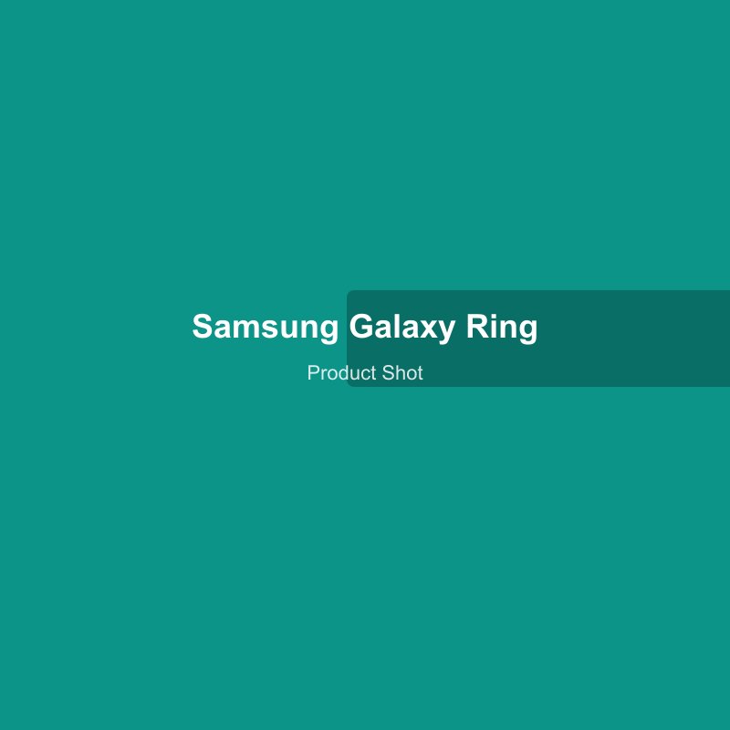 Samsung Galaxy Ring in titanium finish on a clean background
