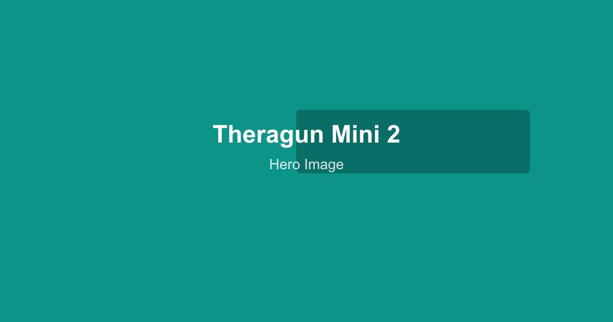 Theragun Mini 2 being used on a shoulder on a yoga mat