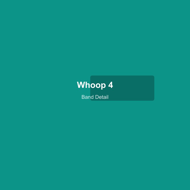 WHOOP 4.0 SuperKnit band in various colour options