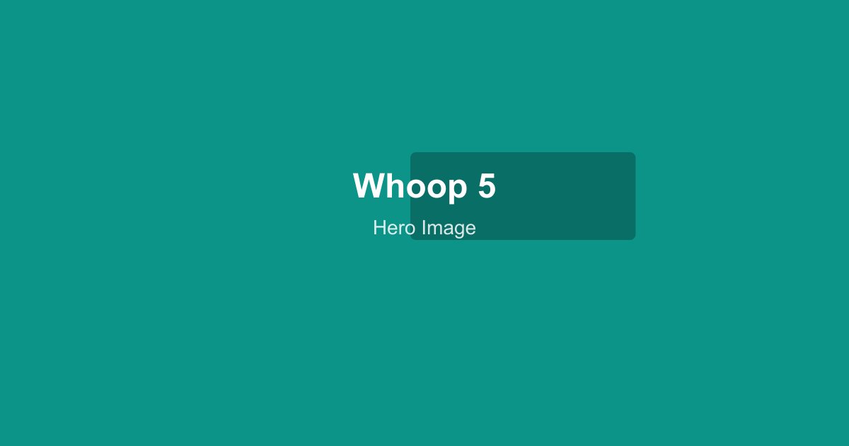 WHOOP 5.0 worn on the wrist during exercise
