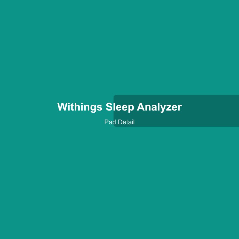 Withings Sleep Analyzer pad showing its thin profile