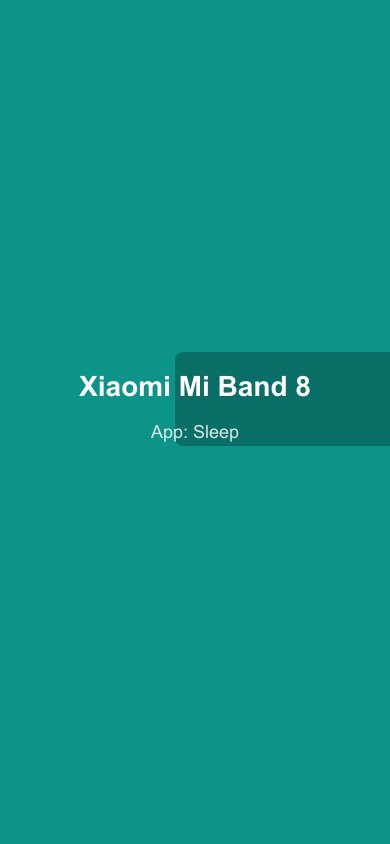 Xiaomi Health app showing sleep breakdown for Mi Band 8